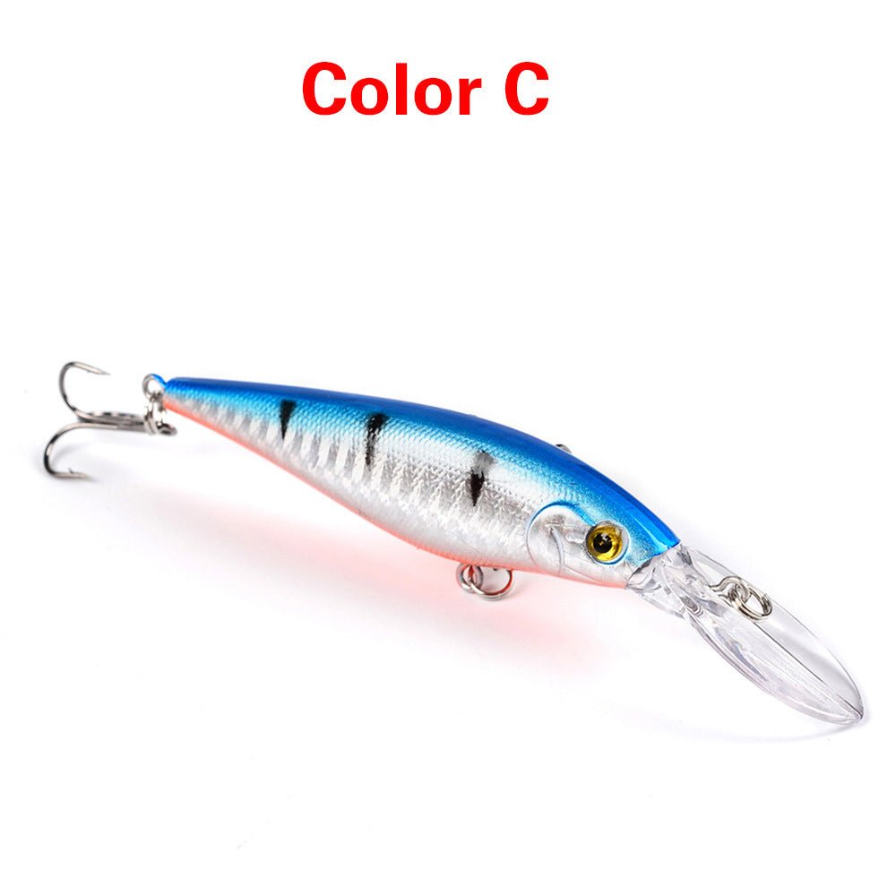 10PCS Minnow Fishing Lures Laser Hard Artificial Bait 3D Eyes 11cm 10g Fishing Wobblers Crankbait Minnows 6