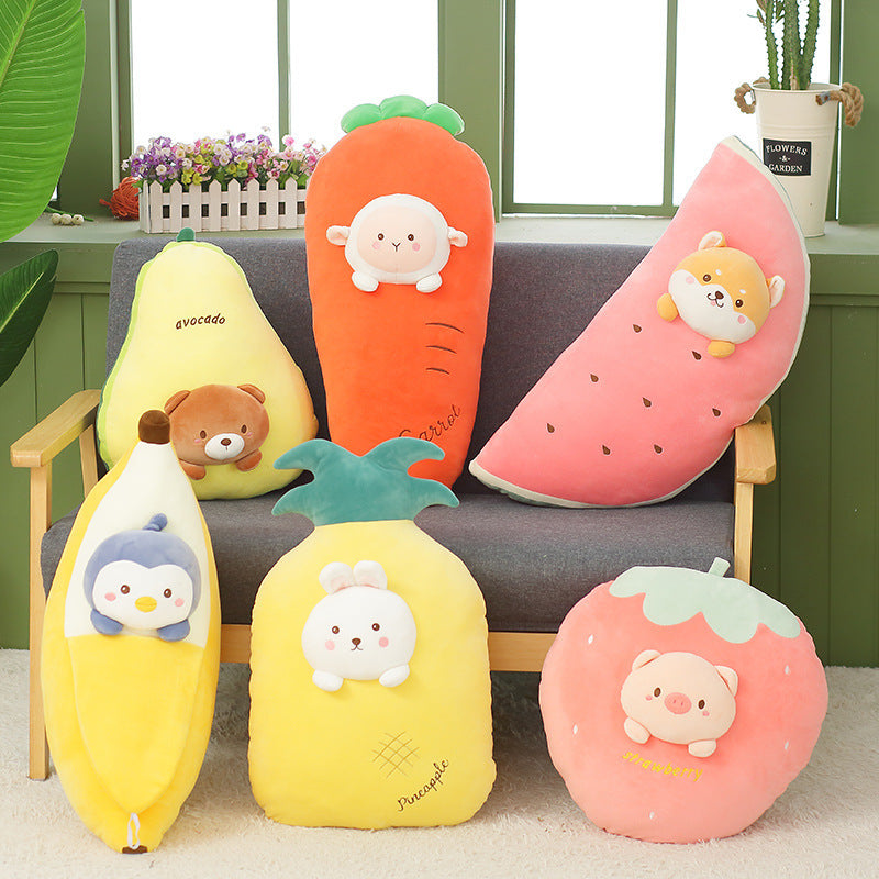 Cute Banana Pillow Carrot Doll Fruit Plush Toy