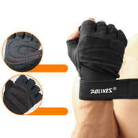 Thumbnail for Fitness Gloves Men And Women Exercise Equipment Dumbbell Exercise Weightlifting Half-Finger Gloves Training Gym Breathable Non-Slip