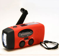 Thumbnail for Solar hand crank USB charging radio flashlight