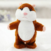 Thumbnail for Cute Walking Talking Hamster Wooddy Time Stuffed Plush Animal Dolls Speaking Kid Educational Toy Repeat Sound Language