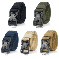 Thumbnail for Canvas outdoor tactical belt Military training belt textile nylon camouflage men's belt