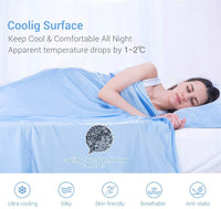 Thumbnail for Cooling Blanket Cooling Fiber Absorb Heat Washable Cover Over Blankets Summer