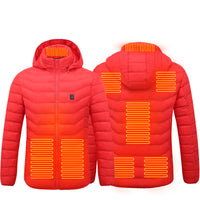 Thumbnail for New Heated Jacket Coat USB Electric Jacket Cotton Coat Heater Thermal Clothing Heating Vest Men's Clothes Winter