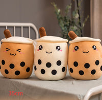 Thumbnail for Cute Fruit Drink Plush Stuffed Soft Strawberry Milk Tea Plush Boba Tea Cup Toy Bubble Tea Pillow Cushion Kids Gift