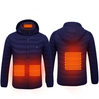 Thumbnail for New Heated Jacket Coat USB Electric Jacket Cotton Coat Heater Thermal Clothing Heating Vest Men's Clothes Winter