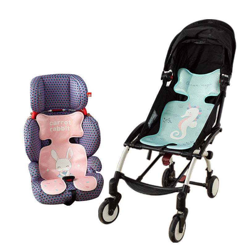 Summer Stroller Cooling Pad 3D Air Mesh Breathable Stroller Mat Mattress Latex Baby Car Seat Cover Cushion