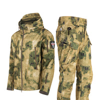 Thumbnail for Ruins Russian Camouflage Shark Skin Shell Jacket Suit Fleece-lined Waterproof Tactical Suit