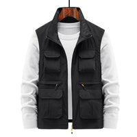 Thumbnail for Vest Multi-pocket Outdoor Work Clothes Sleeveless Waistcoat