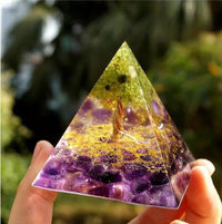 Thumbnail for Pyramid Decoration Natural Crystal Gravel Energy Tower