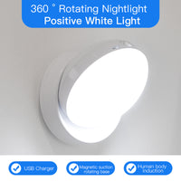 Thumbnail for Rotating Human Body Sensor Light Corridor Garage Light Wardrobe Light Motion Sensor Night Light