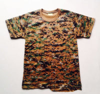 Thumbnail for Mesh Round Neck Foreign Military Camouflage T-shirt Military Fan Camouflage Short Sleeves