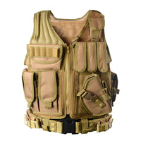 Thumbnail for Outdoor Military Fan Summer Mesh Breathable Training Vest Multi-functional Tactical Vest